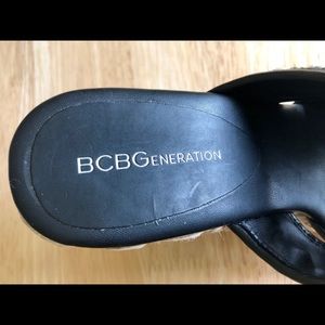 BCBG Black Wedges, Brand New, Sz 7, $45